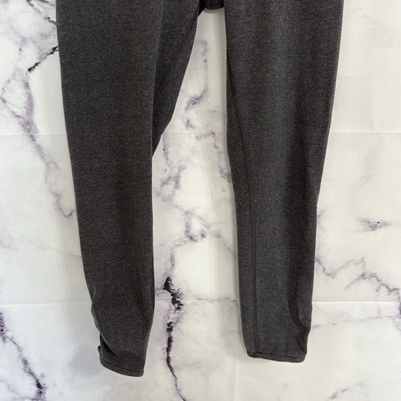 LULULEMON Dhanurasana Crop II Leggings Heather Black Size 6 - Picture 6 of 14